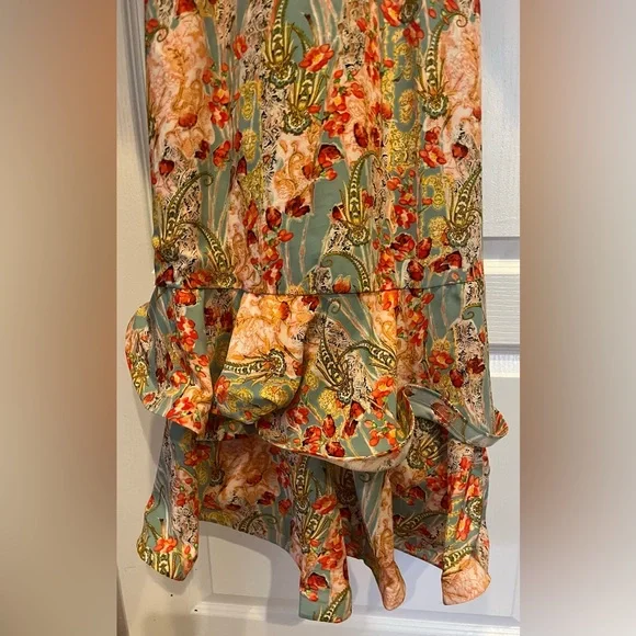 BRONX AND BANCO Luisa Floral Balloon Sleeve Hi-Lo Dress Size M US 6 SOLD OUT - Picture 13 of 16